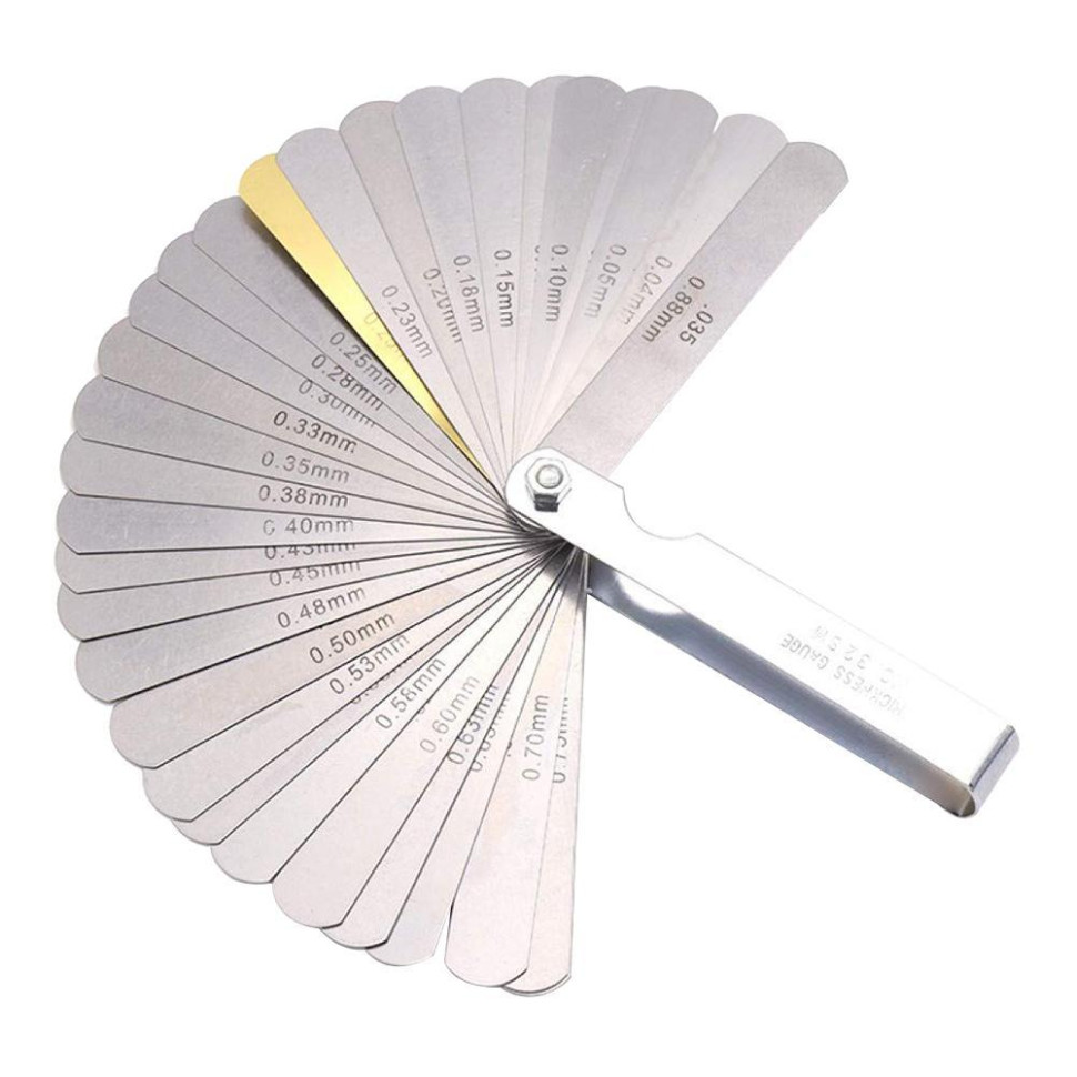 Набор щупов для проверки зазоров 0,04-0.88мм 32шт. фото 1 &mdash; MOTORTOOL