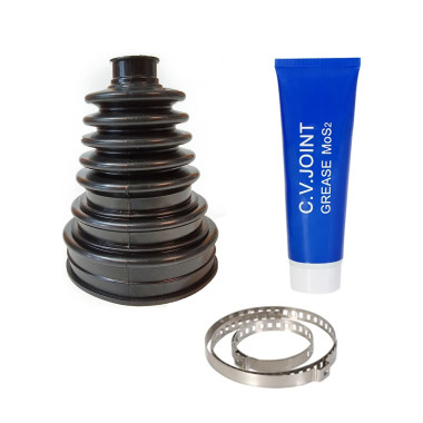 Универсальный пыльник ШРУСа с хомутами, эластичный, установка без демонтажа ШРУСа — MOTORTOOL