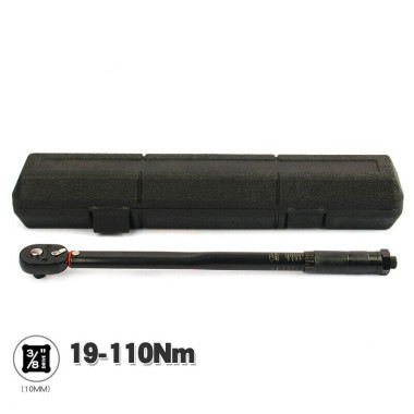 Ключ динамометрический предельный 3/8 / щелчкового типа / 19-110 Hm черный — MOTORTOOL
