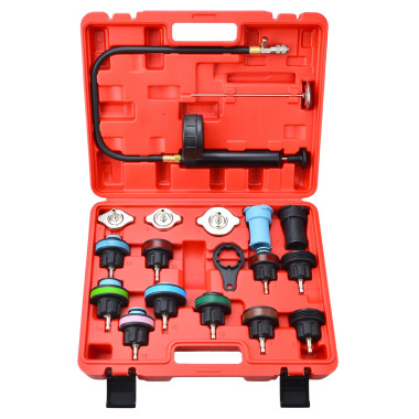 Набор для тестирования герметичности системы охлаждения, 18 предметов — MOTORTOOL